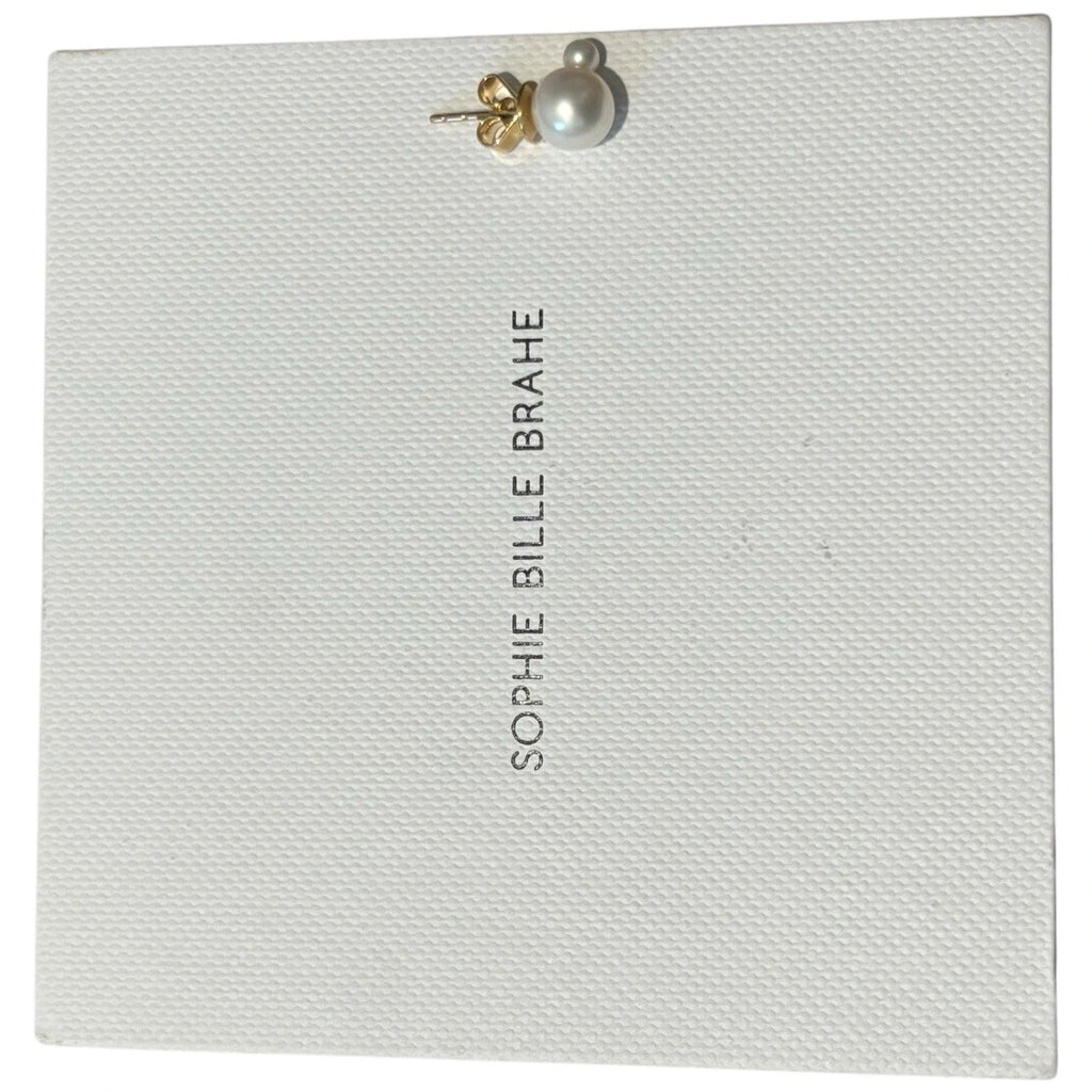 Sophie Billie Brahe Freshwater Pearl Gold Stud Earrings