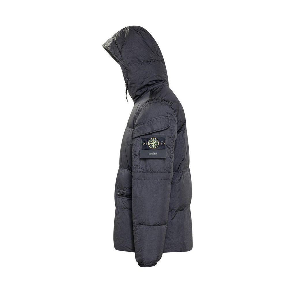 Stone Island Black Down Puffer Jacket Crinkle Reps NY