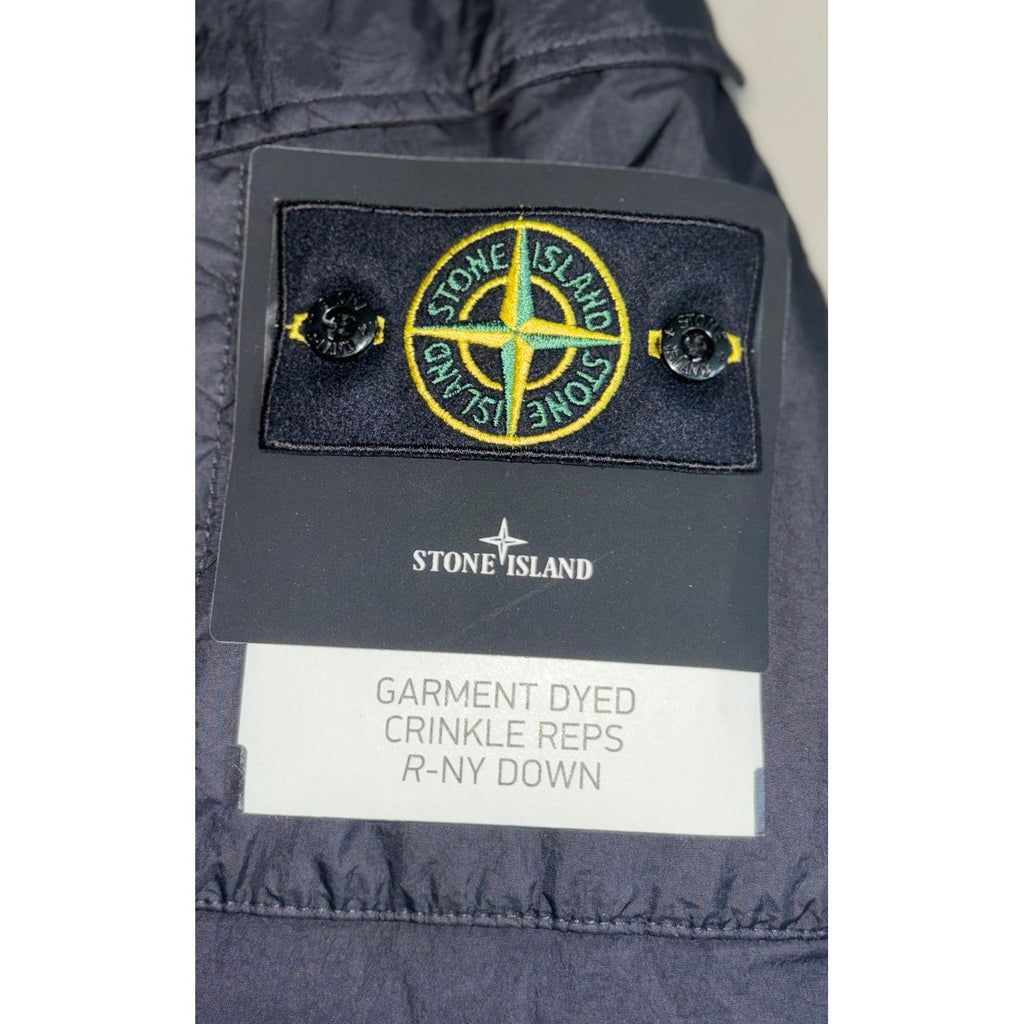 Stone Island Black Down Puffer Jacket Crinkle Reps NY