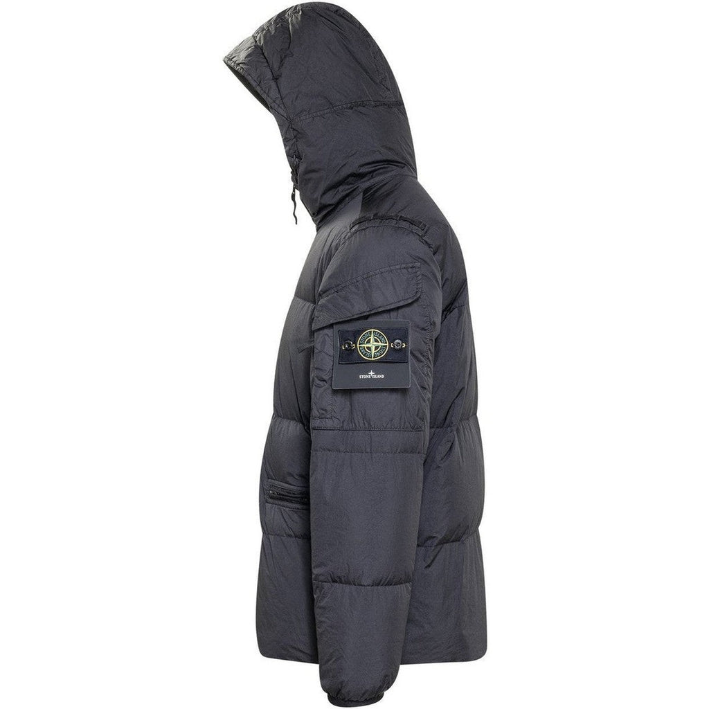 Stone Island Crinkle Reps Black Down Puffer Jacket