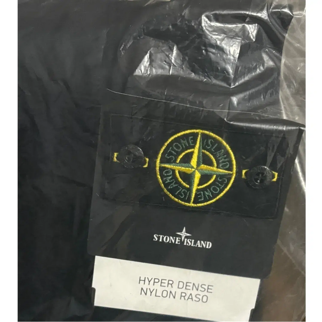 Stone Island Hyper Dense Nylon Raso Black 'Giubbotto' Jacket