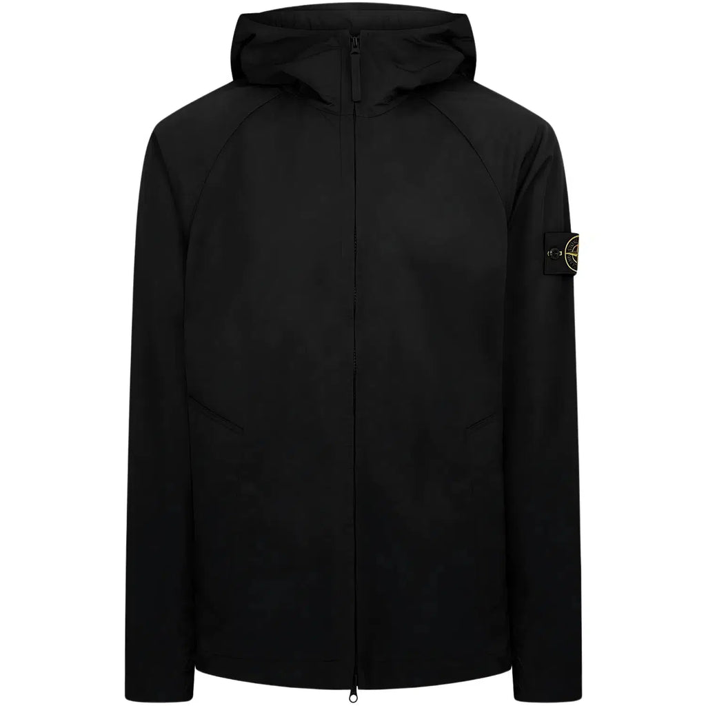 Stone Island Hyper Dense Nylon Raso Black 'Giubbotto' Jacket