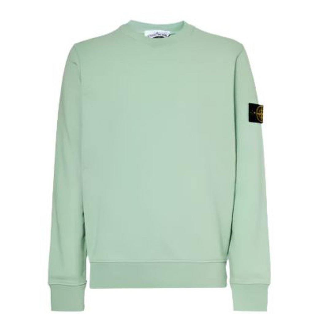 Stone Island Light Green Crewneck Sweatshirt