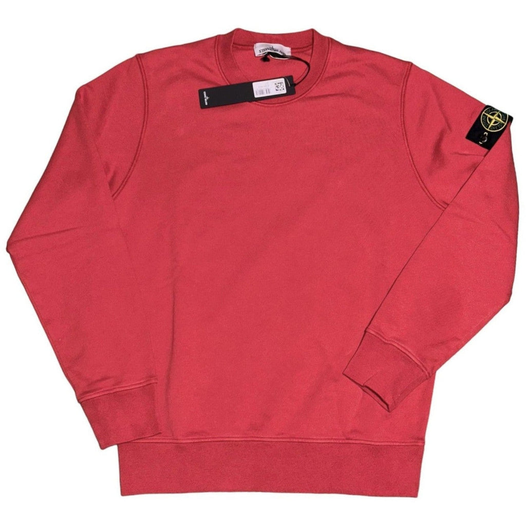 Stone Island Red Crewneck Sweatshirt