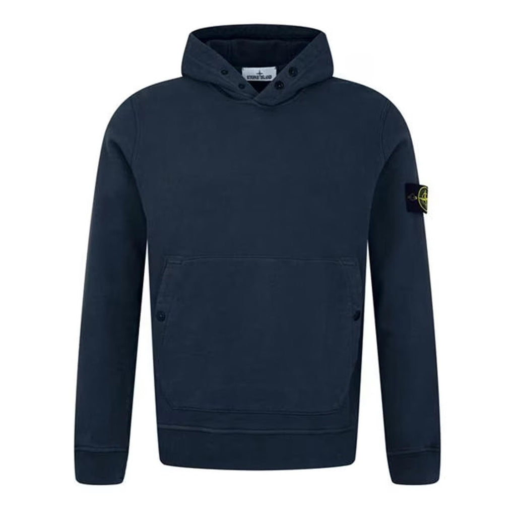 Stone Island SS25 Navy Pullover Fleece Hoodie