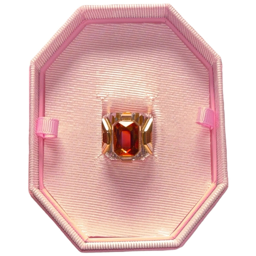 Swarovski Chroma Cocktail Ring Multicoloured Pink Gold-tone Plated