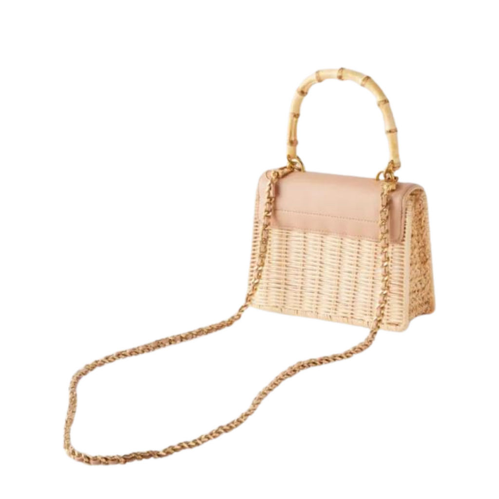 Ted Baker Jaylisa Rattan Crossbody Camel Bag