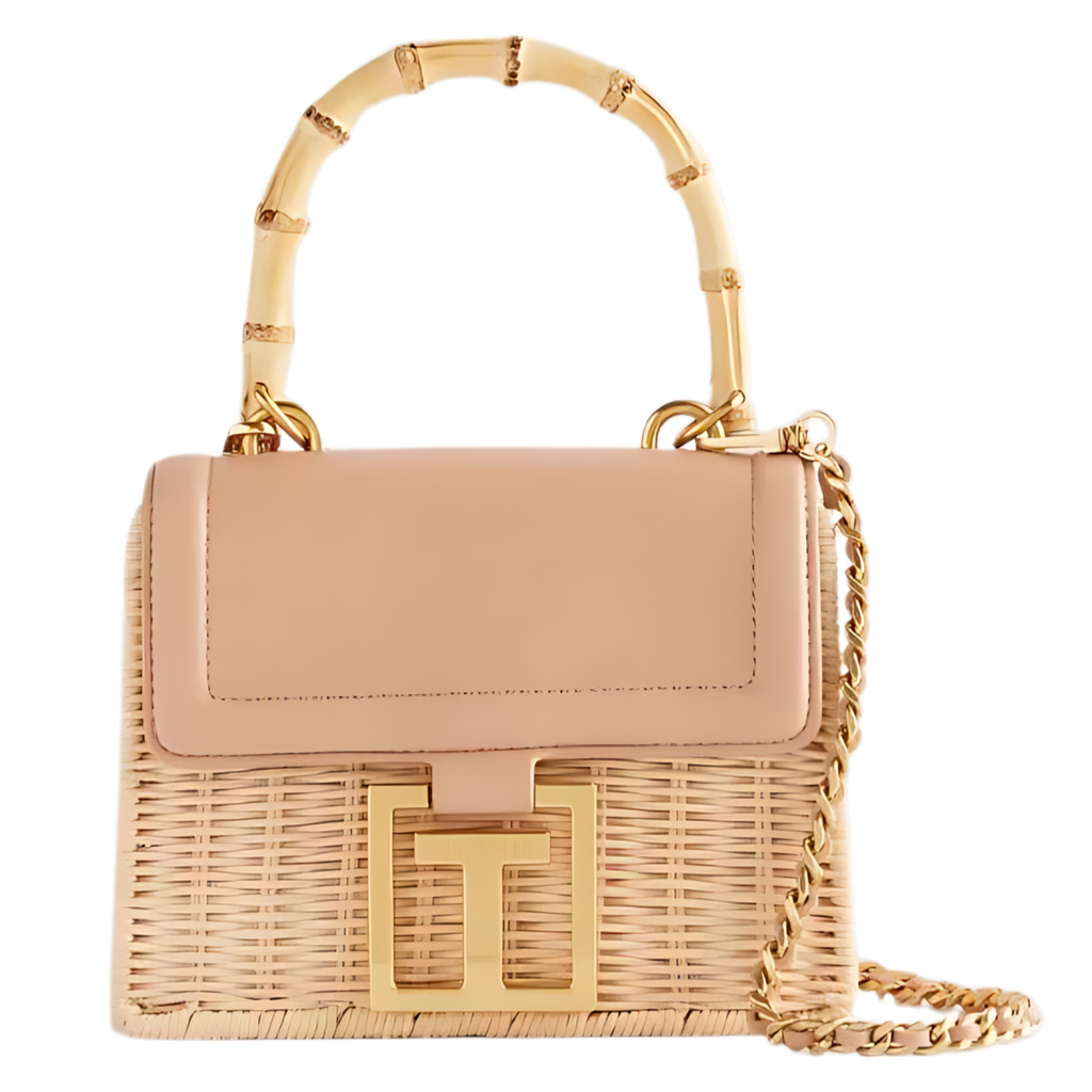 Ted Baker Jaylisa Rattan Crossbody Camel Bag