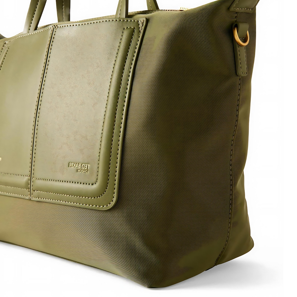 Ted Baker Voyena Faux-Leather Green Tote Bag