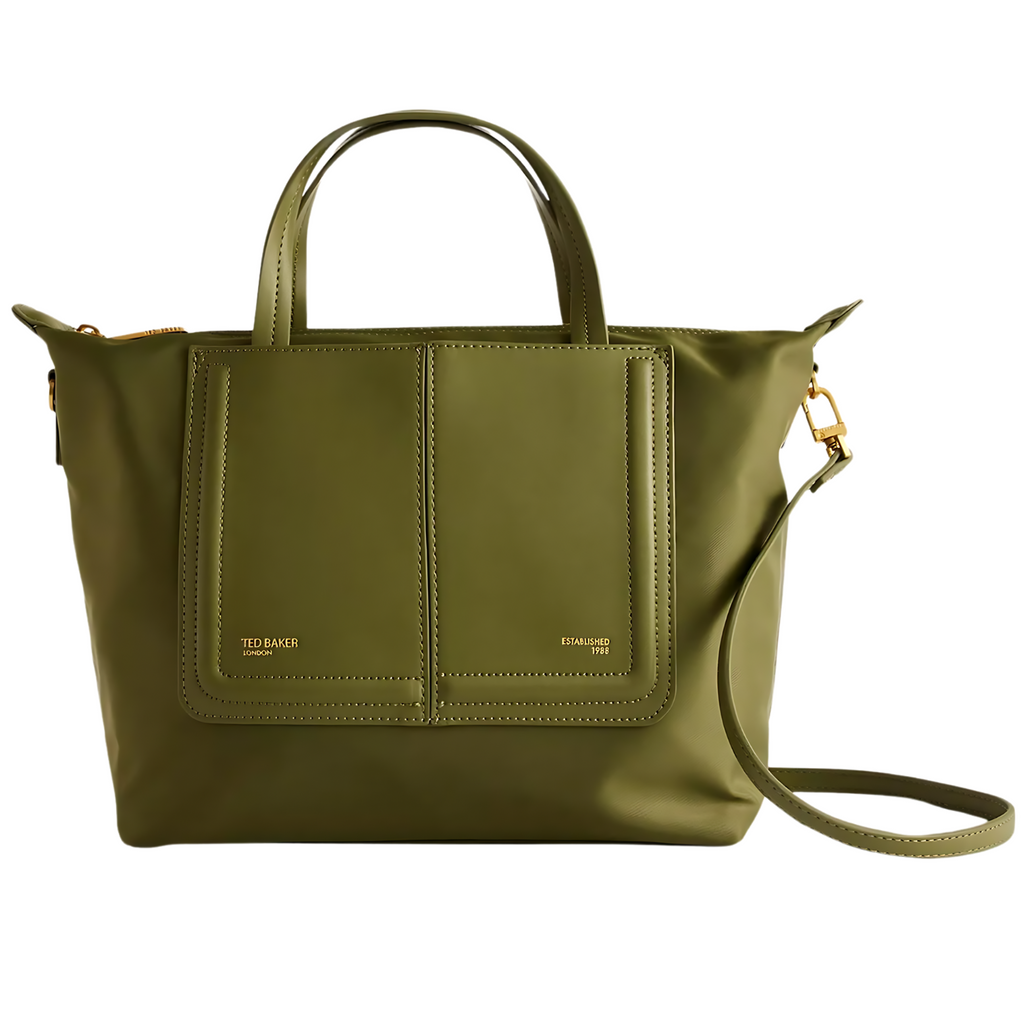 Ted Baker Voyena Faux-Leather Green Tote Bag