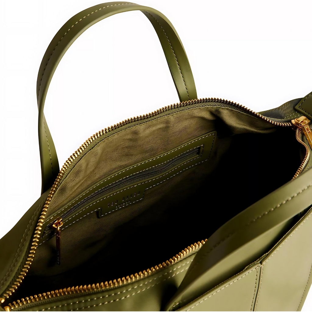 Ted Baker Voyena Leather Green Tote Bag