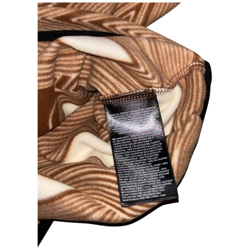 The North Face Glacier Printed Fleece Top Brown 1/4 Zip