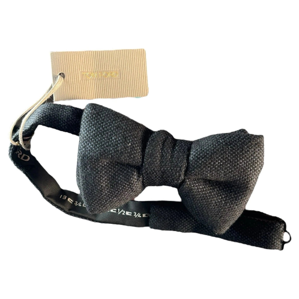Tom Ford Men's Black Silk Wool Bow Tie