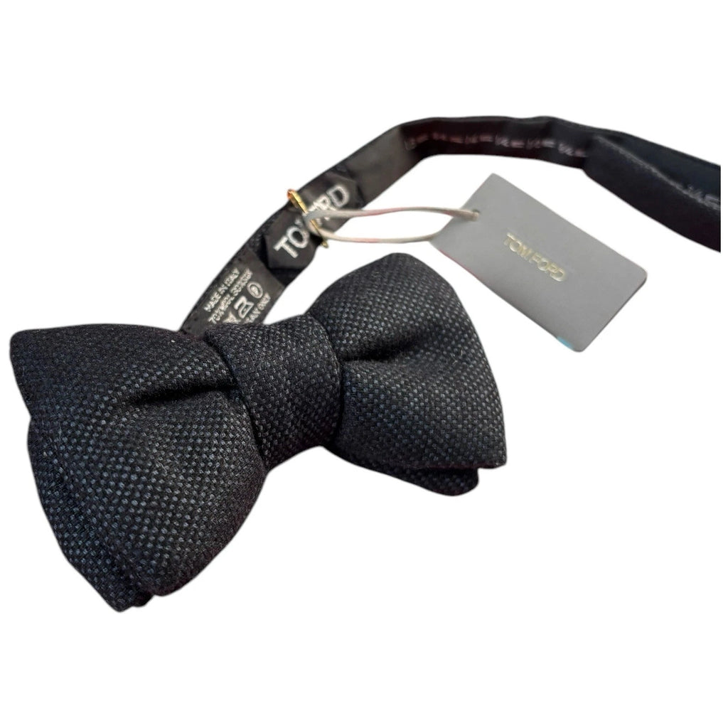 Tom Ford Men's Black Silk Wool Bow Tie