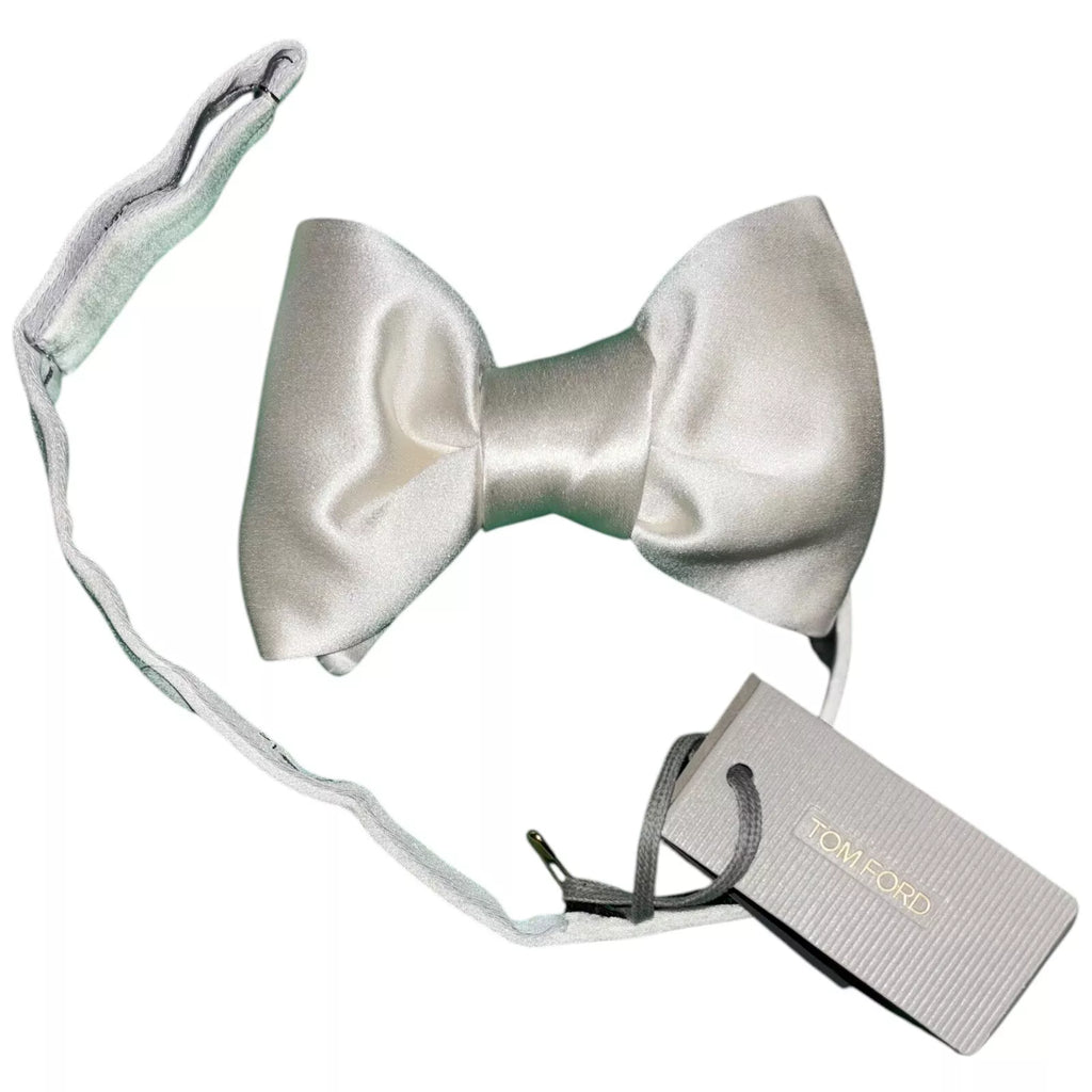 Tom Ford Men's Designer Silk Bow Tie White