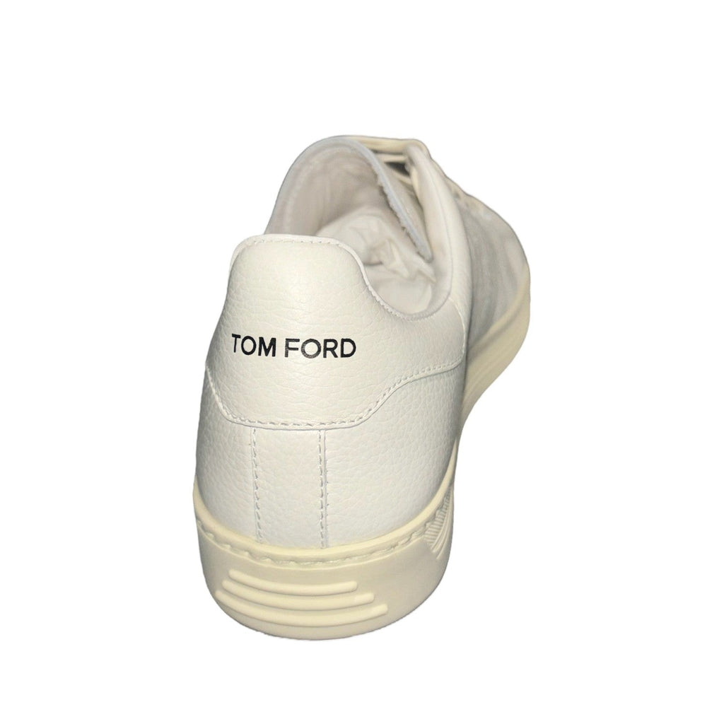 Tom Ford White Leather Low Top Trainers 'Warwick'