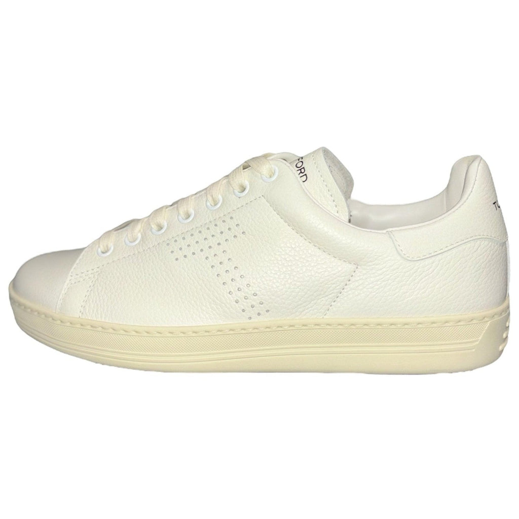 Tom Ford White Leather Low Top Trainers 'Warwick'