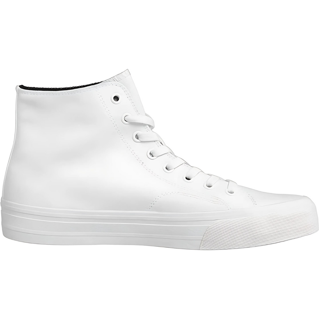 Tommy Jeans White Canvas Hi Top Trainers