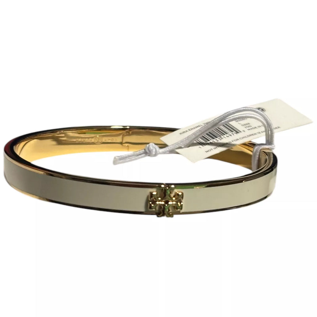 Adult Silver Bangle Bracelet with Enamelled Design