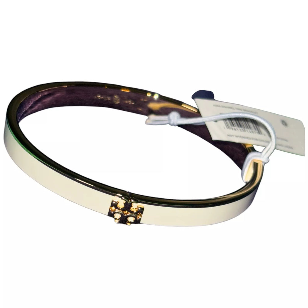 Adult Silver Bangle Bracelet with Enamelled Design