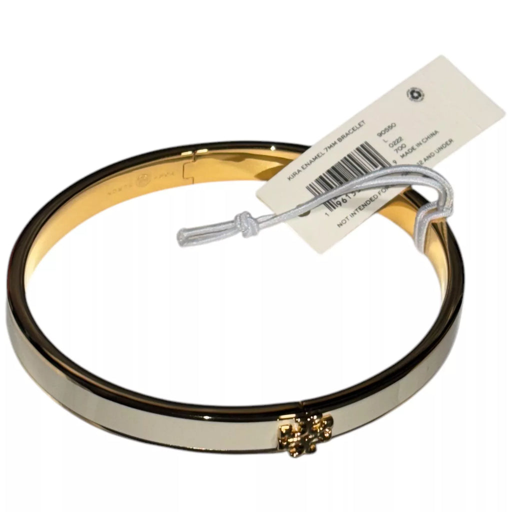 Adult Silver Bangle Bracelet with Enamelled Design