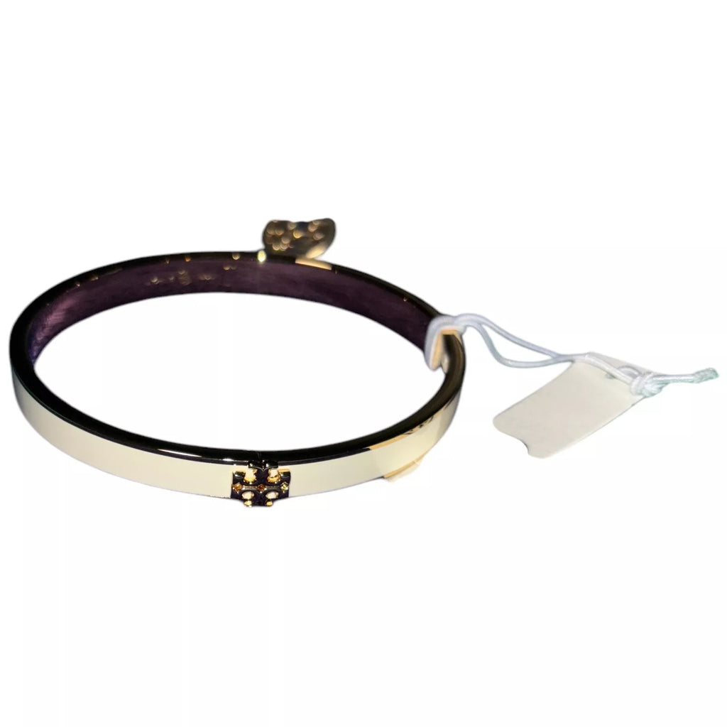 Adult Silver Bangle Bracelet with Enamelled Design