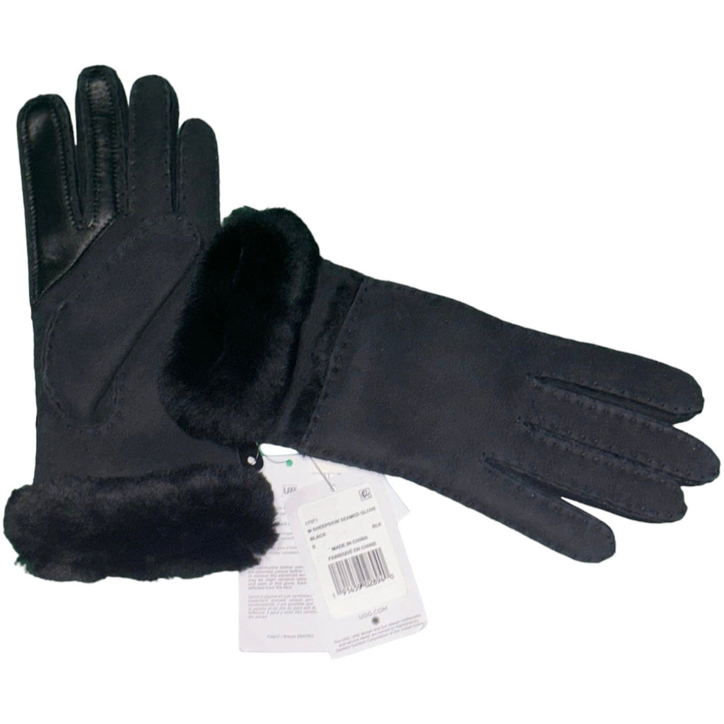 UGG Shearling / Suede Black Women's Gloves