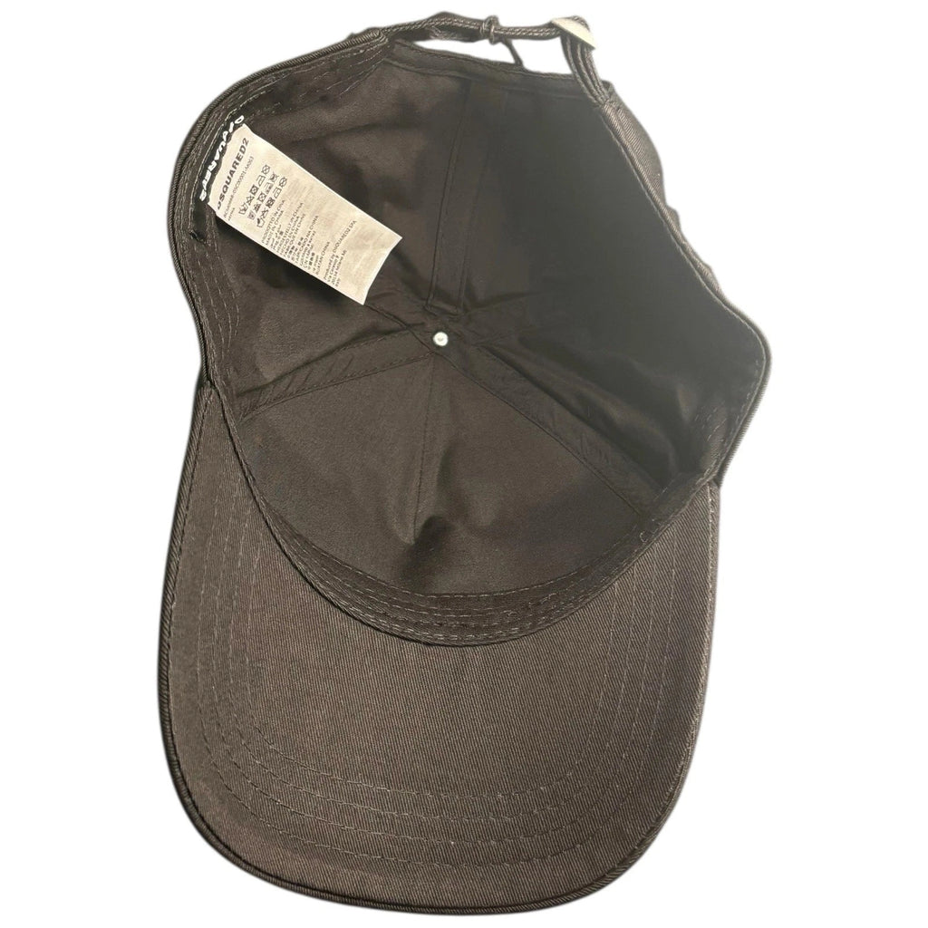 Black White Dsquared2 Iconic Logo Baseball Cap