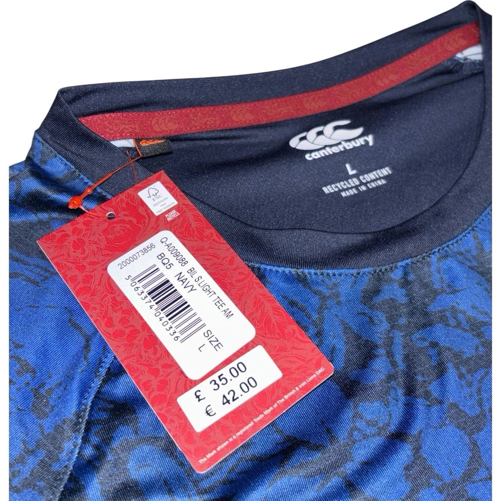 Unisex Adult Blue Canterbury British & Irish Lions 2025 Training Shirt Jersey