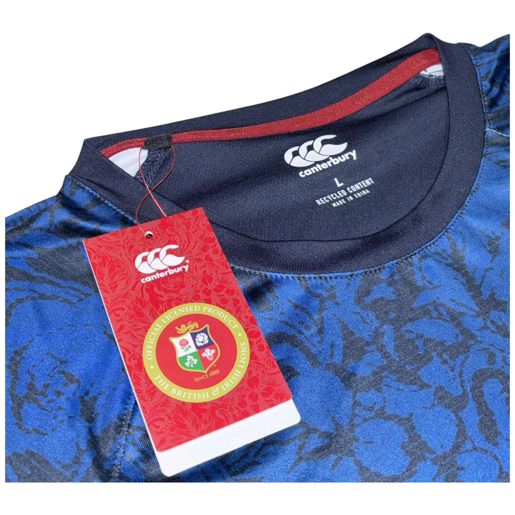 Unisex Adult Blue Canterbury British & Irish Lions 2025 Training Shirt Jersey
