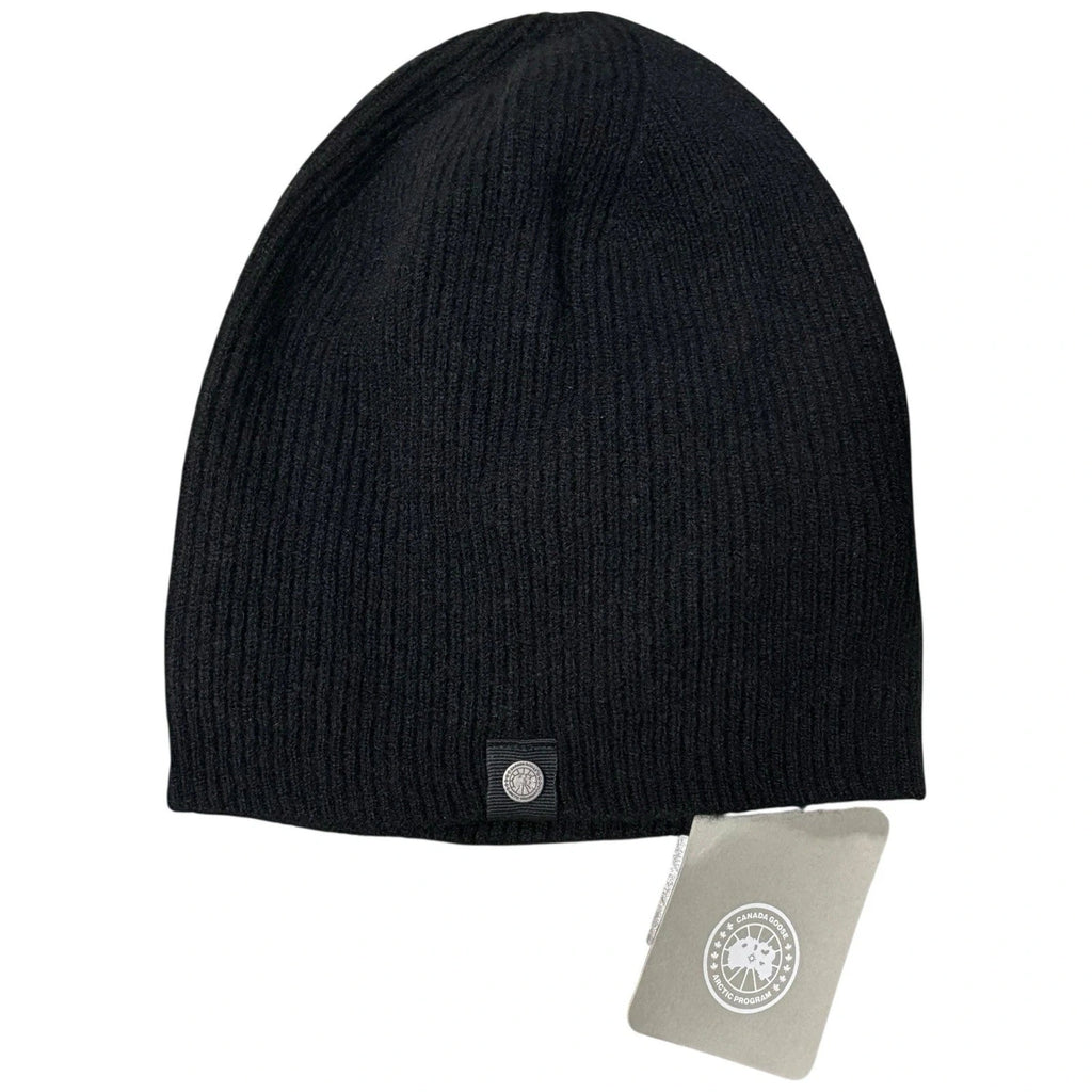 Canda Goose Adults Black Cashmere Beanie Hat