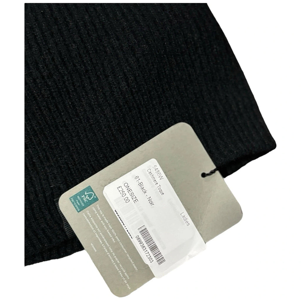 Canda Goose Adults Black Cashmere Beanie Hat