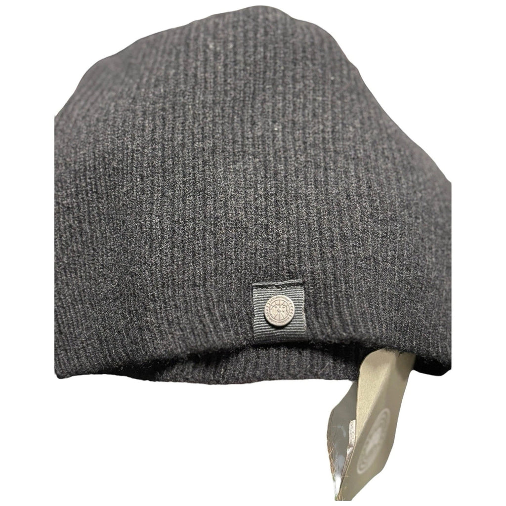 Canda Goose Adults Black Cashmere Beanie Hat