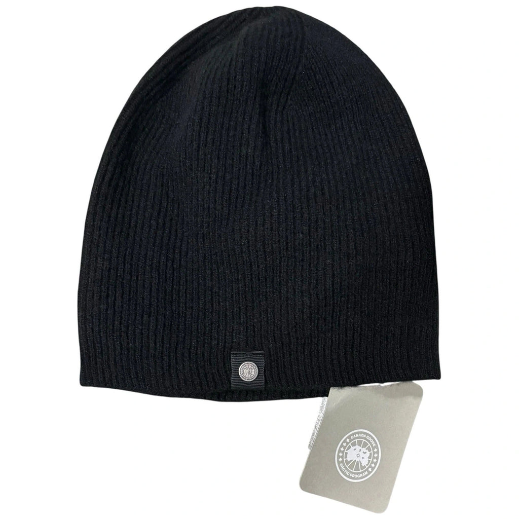 Canda Goose Adults Black Cashmere Beanie Hat