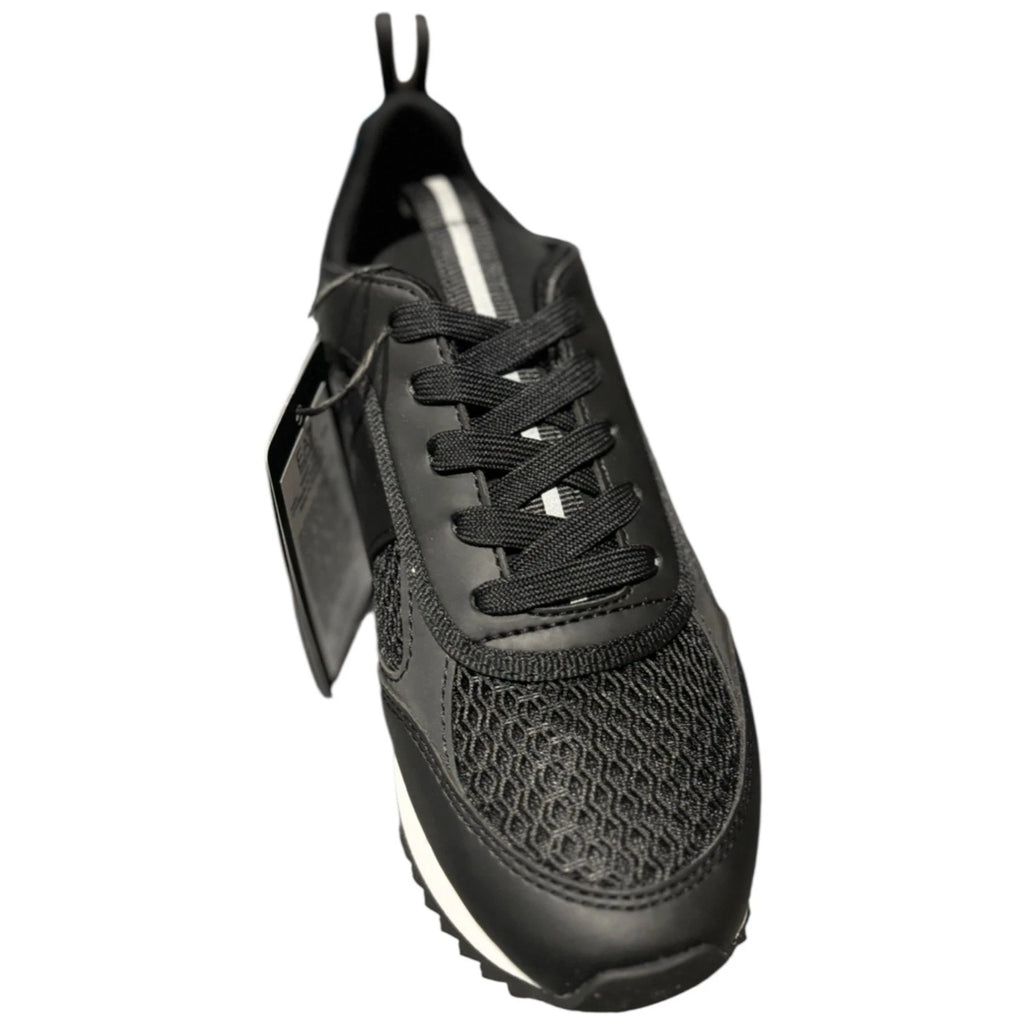 Unisex Adults EA7 Emporio Armani Black White Woven Trainers