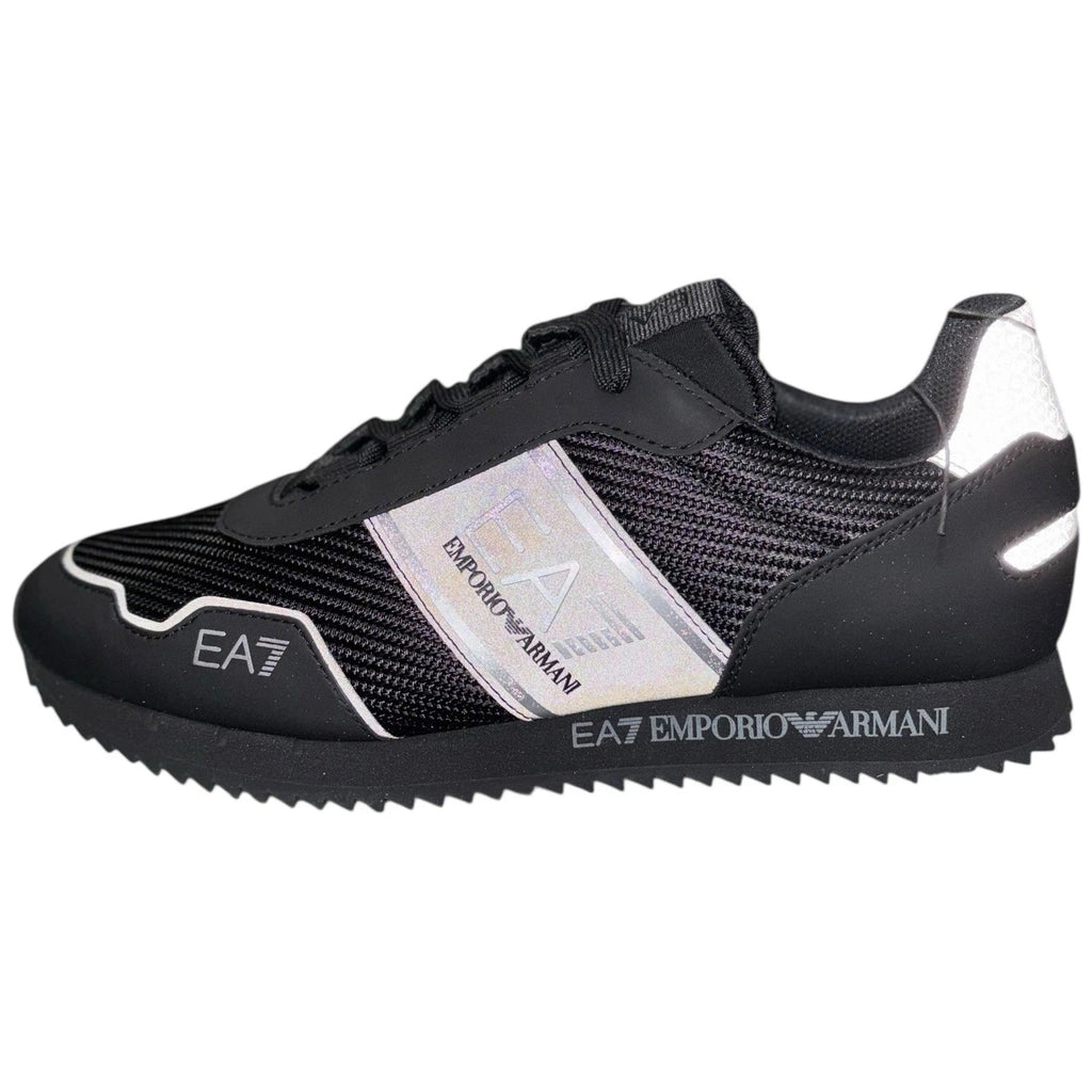 Unisex Adults Emporio Armani EA7 B&W 2.0 Trainers Silver Black