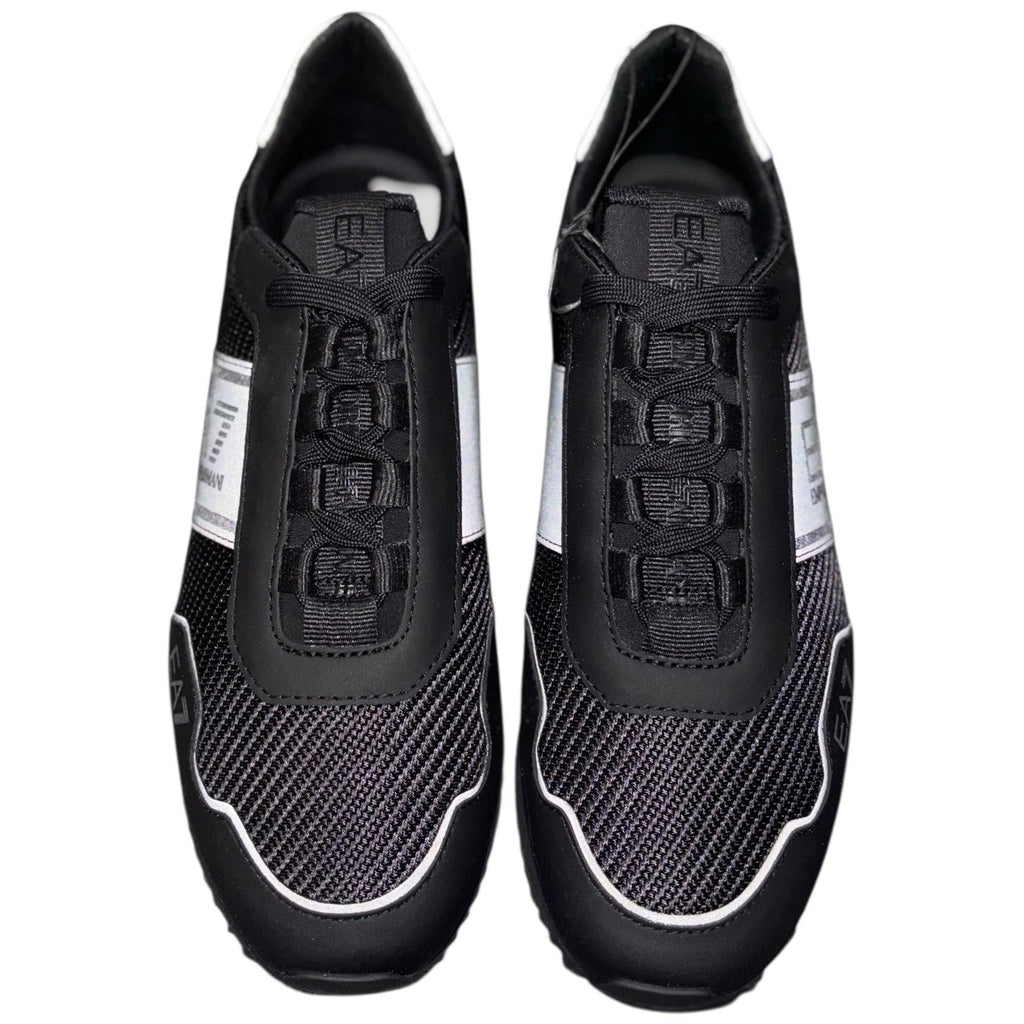 Unisex Adults Emporio Armani EA7 B&W 2.0 Trainers Silver Black