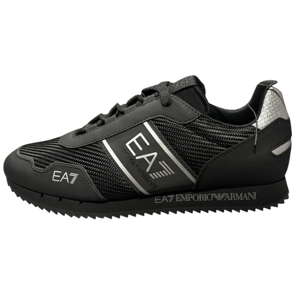 Unisex Adults Emporio Armani EA7 B&W 2.0 Trainers Silver Black