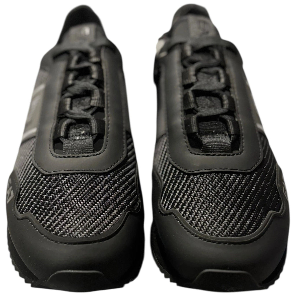 Unisex Adults Emporio Armani EA7 B&W 2.0 Trainers Silver Black