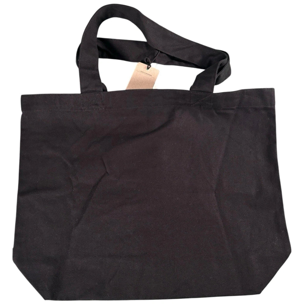 Unisex Black Carhartt WIP Graphic-Print Canvas Tote Bag