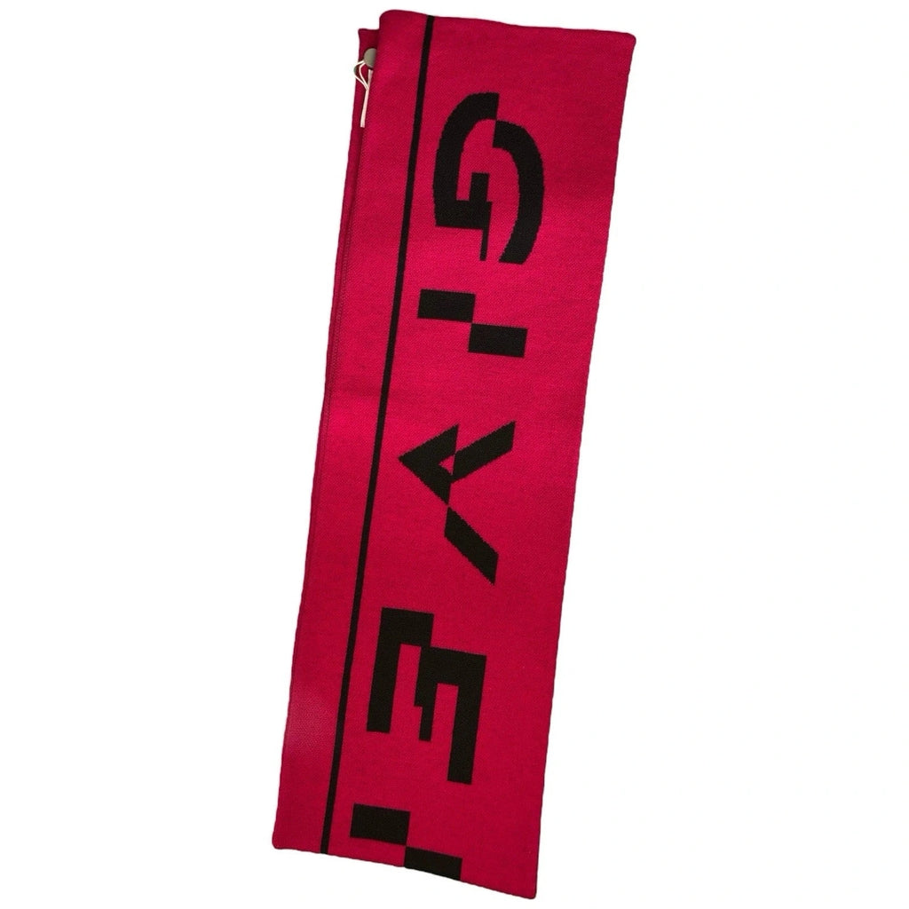 Unisex Givenchy Wool Scarf Fuschia Black