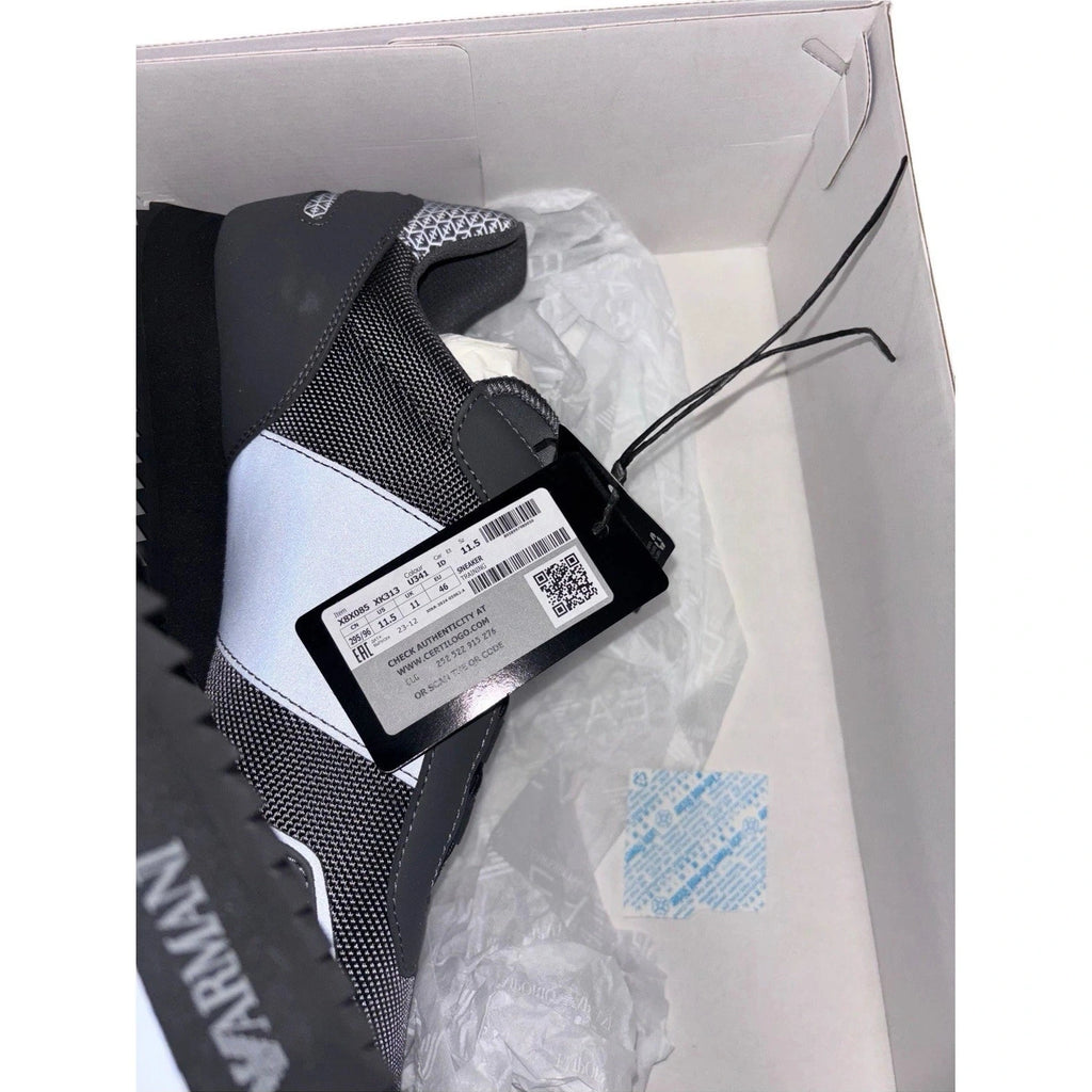 Unisex Grey Emporio Armani EA7 B&W 2.0 Trainers