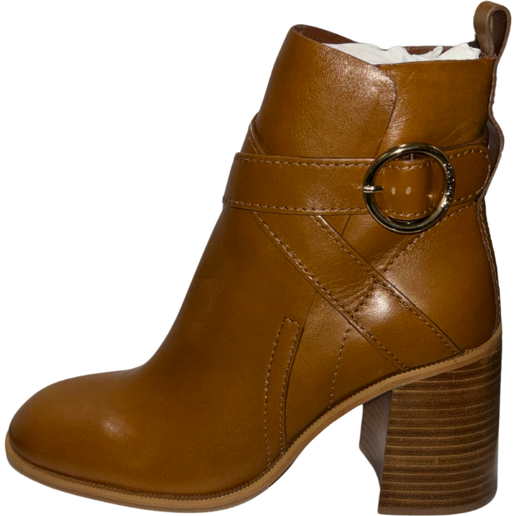 See by Chloe Lyna Gaucho Boots in Tan