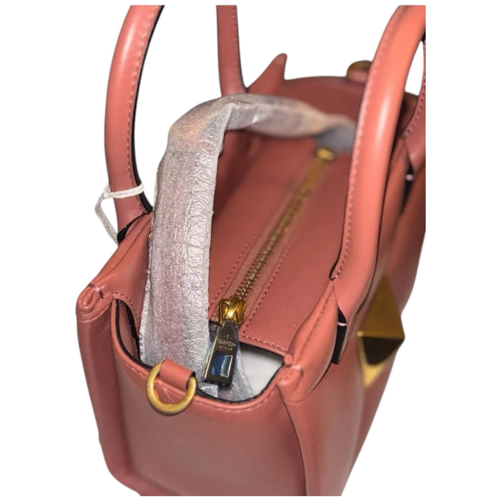 Valentino Garavani Roman Stud Top Handle Bag 'Gingerbread'
