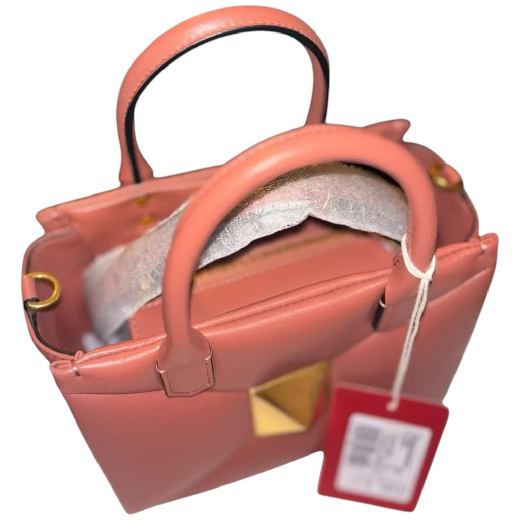 Valentino Garavani Roman Stud Top Handle Bag 'Gingerbread'