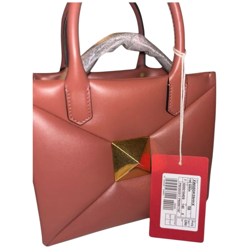Valentino Garavani Roman Stud Top Handle Bag 'Gingerbread'