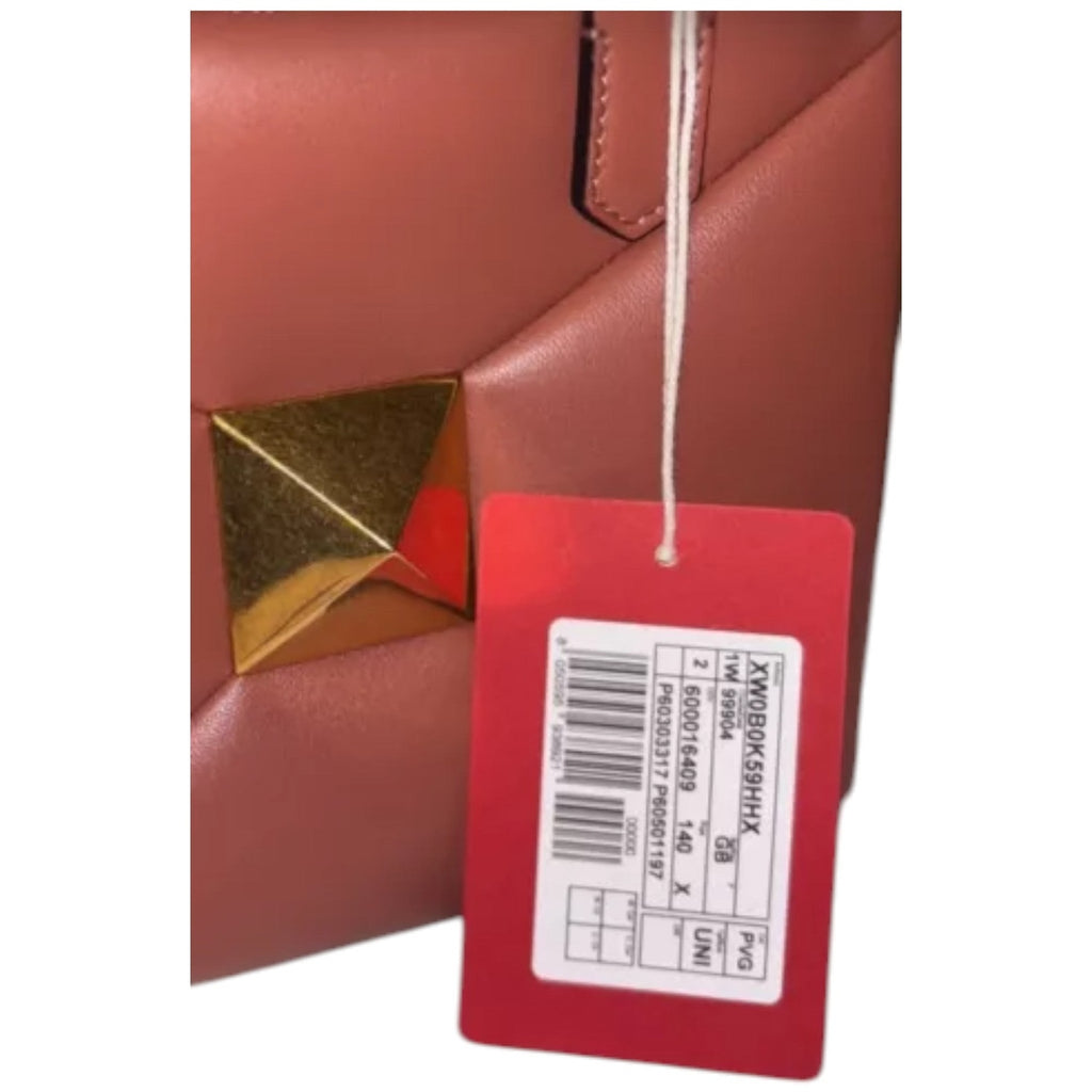 Valentino Garavani Roman Stud Top Handle Bag 'Gingerbread'