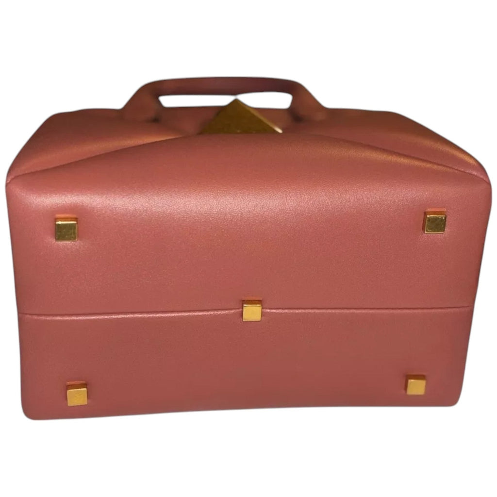 Valentino Garavani Roman Stud Top Handle Bag 'Gingerbread'