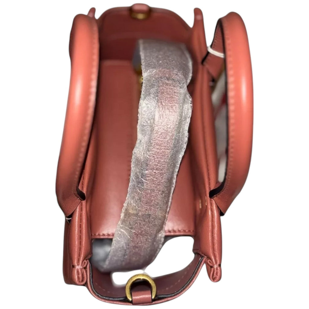 Valentino Garavani Roman Stud Top Handle Bag 'Gingerbread'
