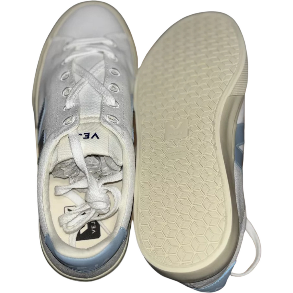 Veja Campo White Blue Natural Trainers